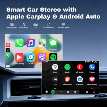 9 Inch Car Stereo Radio for Ford Edge 2010-2015 Built-in WiFi/Bluetooth/GPS 2014 2013 2012 2011 IPS Touch Screen Car Audio Receiver w/carplay/w/Android Auto Backup Camera 2G+32G for High Trim