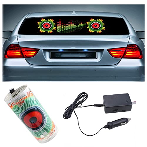 Sound Music Beat Activated Car Sticker Equalizer Rhythm LED Flash Light Audio Voice Rhythm Lamp (Trumpet) - size: Trumpet
