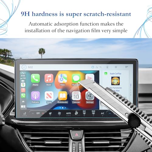 SKTU for 2023 2024 2025 2026 Ford Escape Screen Protector 13.2 Inch for 2023 2024 2025 2026 Ford Escape ST-Line /ST-Line Select/Platinum /ST-Line Elite Sync4 13.2-Inch Touchscreen Ford Escape 2023 2024 2026 Accessories Tempered Glass [Ultra Clear, Anti-Gl