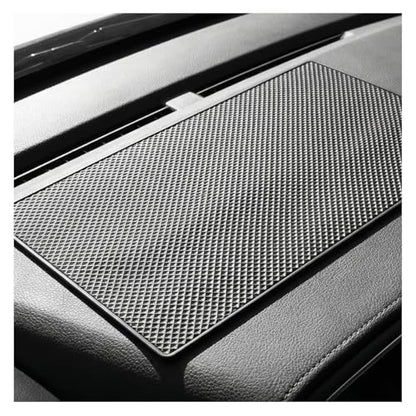 Car Dashboard Anti-Slip Mat, 10.6"×5.9" Car Dash Sticky Strong Gripping Pad, Multifunctional Auto Interior Organization Accessories for Cell Phones, Keys, Coins (Grid) - size: Grid