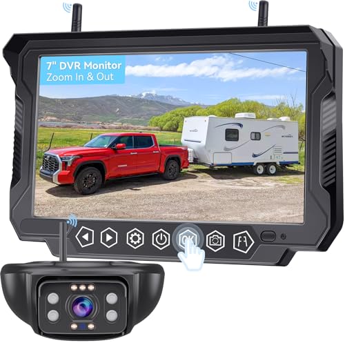 HD 1080P RV Backup Camera with 7" Monitor: Compatible with Furrion Mount