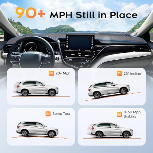Sunsdrew Upgraded Gray Dash Cover for 2018-2024 Toyota Camry Accessories,Dashboard Cover Mat Anti-Glare UV Protection Sunshade Pad Non-Slip - size: 18-24 Camry Dash Cover(Gray)