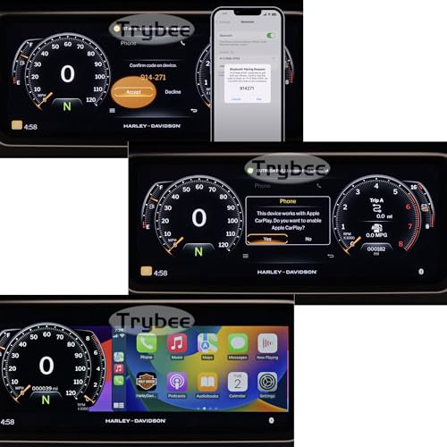 Waterproof Wireless CarPlay Bypass Harness Adapter, Plug and Play,Fit for Harley 2023.5-up CVO, 2024 Street Glide,Road Glide,2024 CVO Road Glide ST,2025 Street Glide Ultra