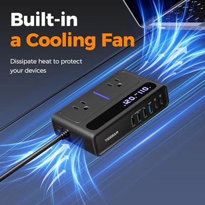 TESSAN 200W Car Power Inverter, 36W USB C Car Charger Adapter Fast Charging - size: 36W