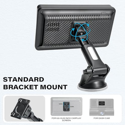 1Zero Replacement CarPlay Suction Mount with Extension Arm for 7-11 Inch