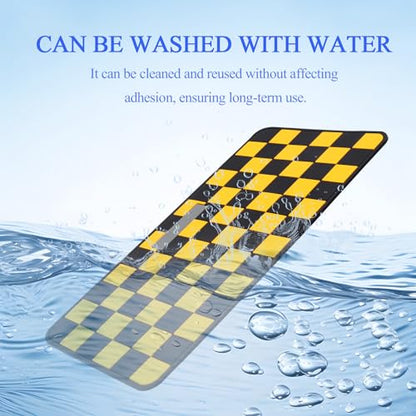 Wuyaoyao 2PCS Car Dashboard Anti Slip Mat, 12.2"×8.3" Non-Slip Dashboard Sticky Pad, PVC Car Dash Gripping Mat, Multifunctional Auto Grip Mat for Phones Sunglasses Keys Electronic Devices (Yellow) - color: Yellow