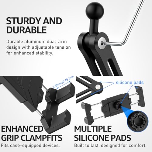 Urmust Tablet Wall Mount Holder for iPad, 4.7-15.6" - size: 2 Arm Pro-Up to 15.6"