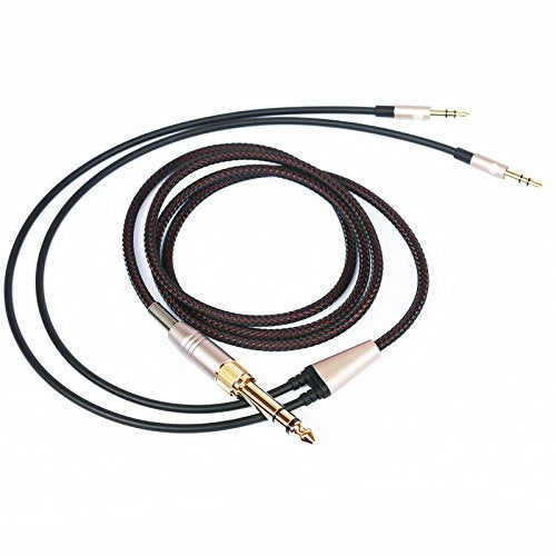 Replacement Audio Upgrade Cable Compatible with Hifiman Sundara, Ananda, Arya, HE400SE, Edition XS, HE4XX Headphones 3.5mm/6.35mm to Dual 3.5mm end 3meters/9.9ft - size: with Dual 3.5mm male