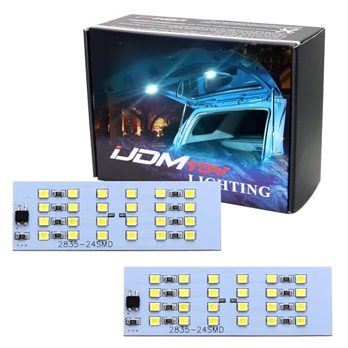 iJDMTOY 48-SMD Super Bright Aqua Ice Blue LED Trunk Liftgate Deck Cargo Area Lamp Fit Full LED Circuit Board Panels, Compatible With Toyota 2010-2022 4Runner (N280) - style: Aqua Ice Blue