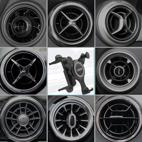 ICAILIN Car Phone Holder Mount for Round Air Vent, Universal Circular Vent Cell Phone Mount Compatible with Mercedes Benz A/B/C/E/S/GLC Class, Jeep Wrangler, Mini Cooper, Fits iPhone & Samsung
