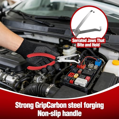 Automotive Tools Electrical Disconnect Pliers & Connector Separator with 18-Piece Terminal Removal Tool Kit for Car Wiring, Battery Terminals and Spark Plug Wires - size: 3 Pack