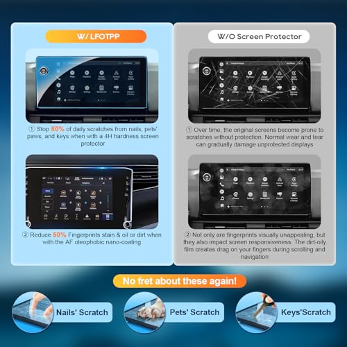For 2025 2026 Jeep Grand Wagoneer Screen Protector(2pcs) 2022-2026 Grand Wagoneer (Base/Series/Obsidian) 12 Inch Navi Touchscreen [Nano Film]Grand Wagoneer Accessories Anti Scratch HD Touch Sensitive - color: Jeep Grand Wagoneer 2022-2026 12 Inch Navi 2Na