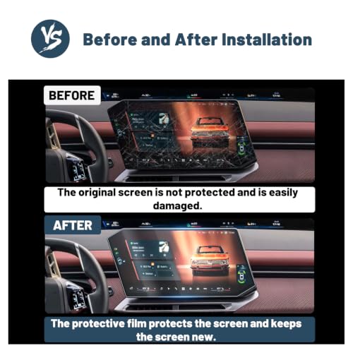 Ruiya Screen Protector for 2027+ BMW iX3 17.9" Display Plastic Nano Films Compatible with 2027 BMW iX3 40 sDrive / iX3 50 xDrive All Trims 2027 BMW iX3 Accessories(2Packs) - color: 2PCS Nano Films