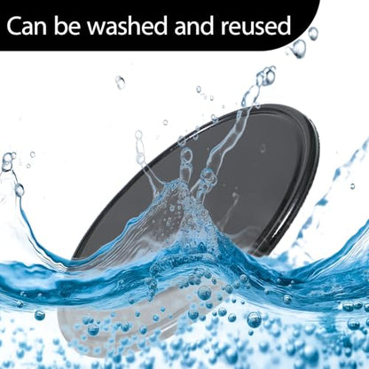 8 Pcs Sticky Gel Pads Reusable Silicone Non Slip Gel Pads Multi Function Removable Dashboard Mat Non Slip Sticky Mat for Car Dashboard Phone, Glass, Mirrors, Keys (White and Black)