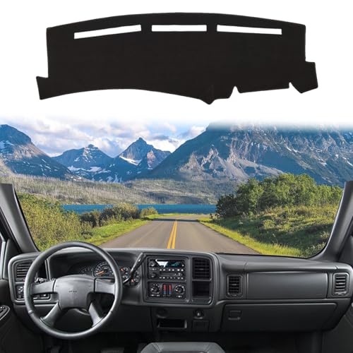Dashboard Cover Suitable for Chevrolet Silverado 1500 2500 3500 1999-2006 Car Dashboard Cover Sun Visor Mat Non-Slip Polyester Dashboard Accessories - size: 1999-2006 For Chevrolet Silverado