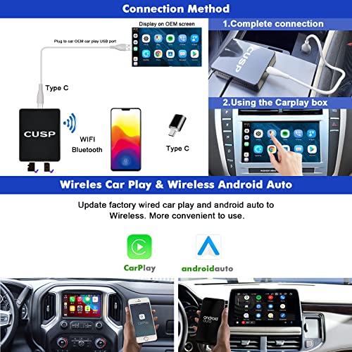 Wireless CarPlay AI Box for OEM Wired CarPlay Cars, Wireless Android Auto - color: For Factory Touch Screen Radio With Wired Car Play