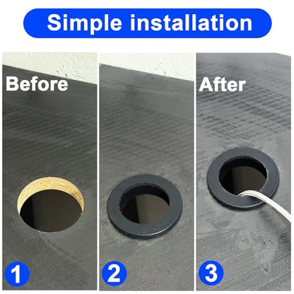 8PCS Rubber Grommets Kit for Wiring (1 Inch Drill Hole, 5/8 Inch ID) - size: 1"DH, 5/8"ID