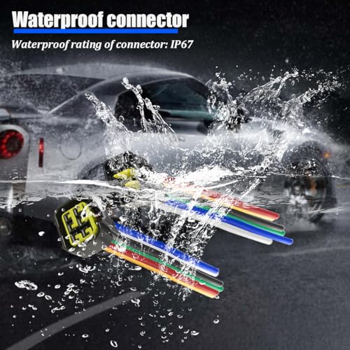 4 Pin Car Waterproof Connector, Vehicle Male and Female Electrical Way Wire Connector, Automotive Wire Connection Harness Pigtail Accessories, Universal for Truck RV SUV - size: 6 Pin