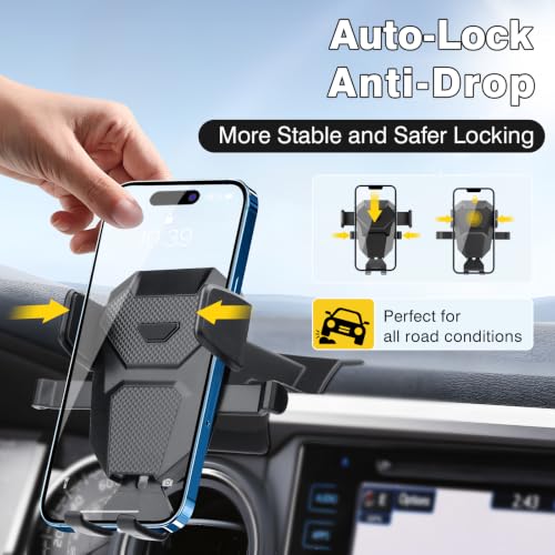 Sunsdrew Car Phone Holder for 2016-2023 Toyota Tacoma 3rd Gen. Auto Accessories,Adjustable Air Vent Mount Holder, Ultra Stable Phone Stand for All Phones - size: 16-23 Tacoma Air Vent