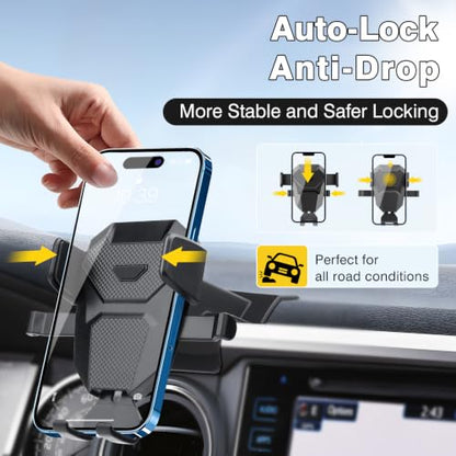 Sunsdrew Car Phone Holder for 2016-2023 Toyota Tacoma 3rd Gen. Auto Accessories,Adjustable Air Vent Mount Holder, Ultra Stable Phone Stand for All Phones - size: 16-23 Tacoma Air Vent