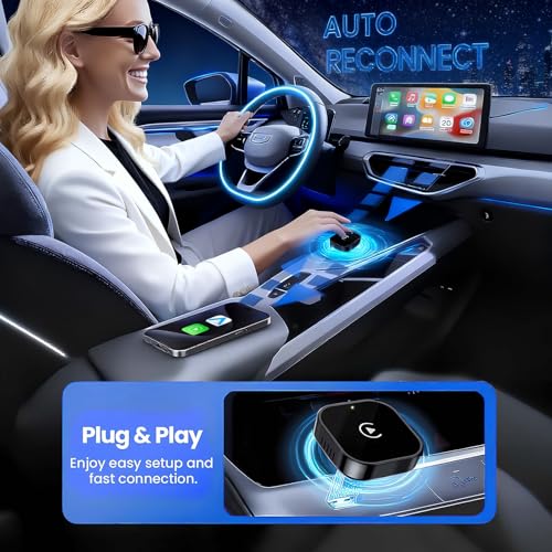 2026 Wireless CarPlay Adapter for iPhone & Android Device