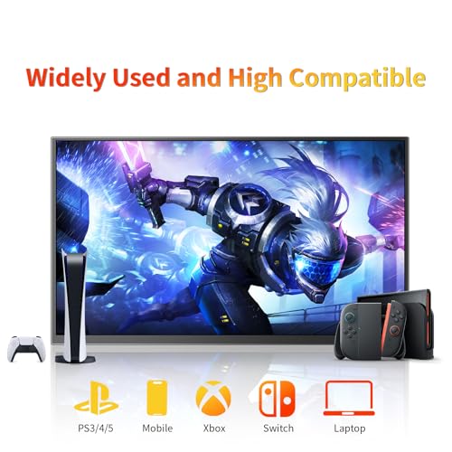 Portable Monitor 13.9" 3K QHD 3072x1920 350 Nits 72% sRGB USB-C HDMI Travel Monitor for Laptop PC PS4, Screen Extender with Kickstand, VESA Mountable - size: 13.9inch 3K