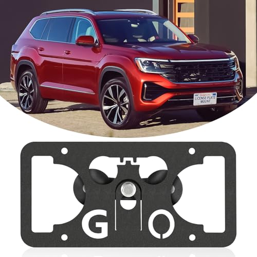 No Drill Front License Plate Frame Fits Volkswagen Atlas 2018-2026