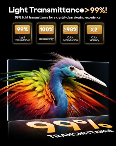 LFOTPP For 2023-2025 RAV4 Screen Protector 8" for RAV4 (LE/SE/XLE/XLE Premium/Woodland) accessories 8 inch Touchscreen 9H Glass Infotainment Touch Screen Anti-Fingerprint-HD