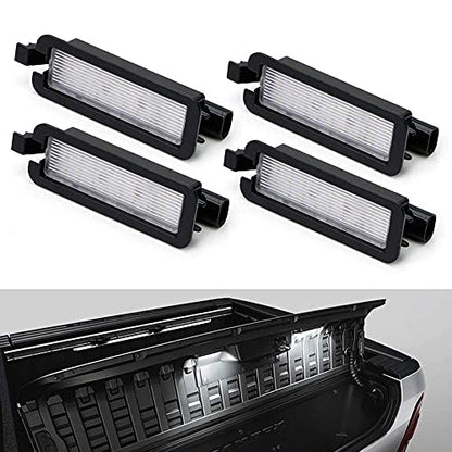 iJDMTOY 4pc 3x Brighter Xenon White 18-SMD Full LED RamBox Interior Light Replacement Compatible with Dodge 2019-up RAM 1500, 2020-up RAM 2500 3500 Truck Bed Storage Box - style: Xenon White