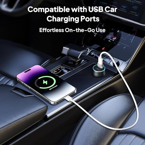 Elebase for New iPhone 17 Pro Max Car Charger,USB to USB C Adapter 4 Pack - color: Transparent