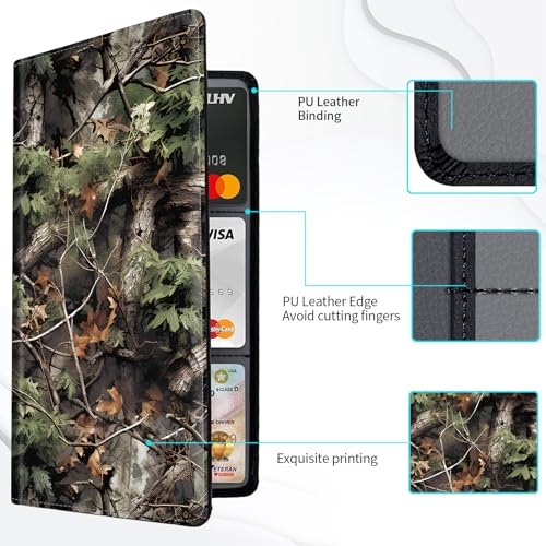Car Registration and Insurance Card Holder, Vehicle License Documents Glove Box Compartment Organizer Wallet, ID Card Holder for Car Essentials Automobile, Camo Tree Branches - color: Camo Tree Branches
