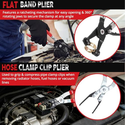 10PCS Fuel Line Disconnect Tool Set with Storage Bag - color: 10pcs