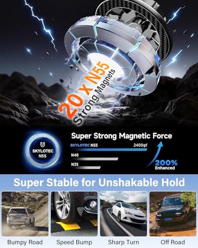 SKYLOTEC Car Phone Mount for 2022-2026 Honda Civic Sedan 7/9-inch Screen - color: Magnetic, size: Civic 2022-2026 (7/9 inch screen)