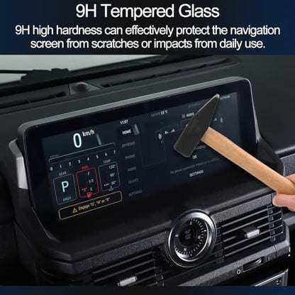 Car Navigation Screen Protective Film Compatible with Ineos Grenadier 2020-2024 Navigation Display Tempered Glass Screen Protector Touch Screen Protector Foils (13.23"x4.88")