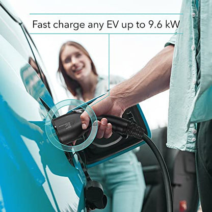 Lectron Level 2 J1772 Charger (WiFi Version) - 240V, 40 Amp, NEMA 14-50 Plug, 16 ft Extension Cord - Portable Electric Car Charger for J1772 Evs - size: 40A NEMA 14-50 with APP
