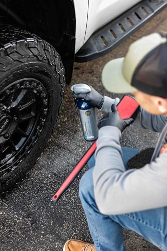 Detail Factory - Fender Well Brush - Ergonomic ProGrip Handle, Stiff Synthetic Bristles, Ergonomic Design, Clean Your Wheel Wells with Ease - Octane Ectoplasm - color: Ectoplasm