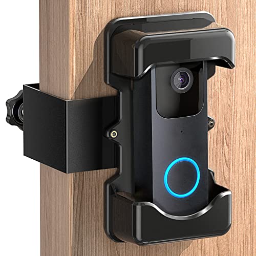 COOLWUFAN Anti-Theft Video Doorbell Mount, Adjustable Height(3.7’’-5.1’’), Compatible with Most Brand Video Doorbell, No-Drill Mounting Bracket for Most Brand Video Bell