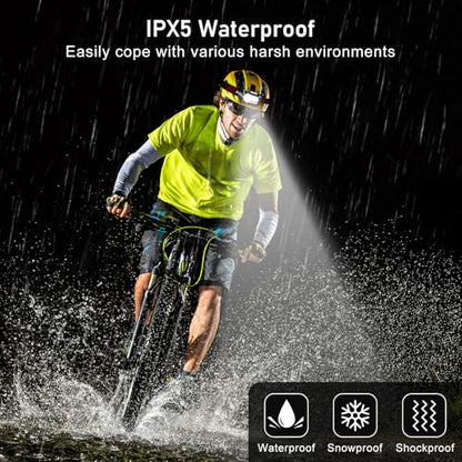 Blukar LED Headlamp Rechargeable, 2000L Super Bright Headlight Flashlight