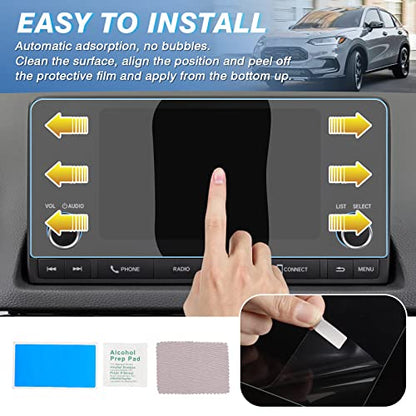 Karltys [Upgrade Screen Protector for Honda HR-V/HRV Sport LX 7-Inch 2023 2024 2025 [No Glare & Fingerprint] Tempered Glass Honda HR-V/HRV Sport Touchscreen Accessories (NOT for EX-L) - size: 7"Honda HR-V/HRV 2023-2025