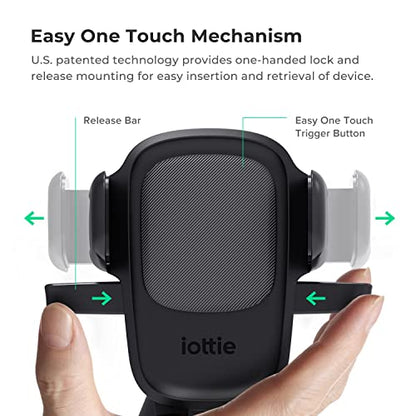 iOttie Easy One Touch Signature Air Vent & Flush Mount Combo - Universal Car Mount Phone Holder for iPhone, Google, Samsung, Moto, LG, and all other Smartphones - style: Signature