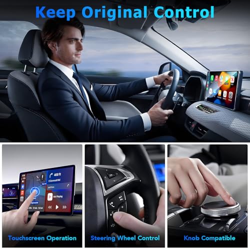 Wireless CarPlay Adapter for iPhone, Mini USB CarPlay Wireless Adapter for Factory Wired Apple CarPlay - size: Large