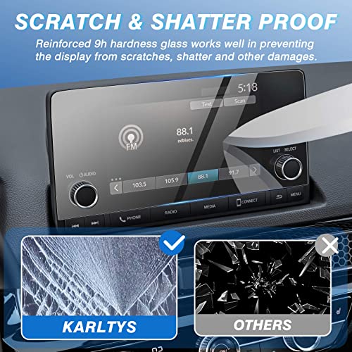 Karltys [Upgrade] Screen Protector for Honda Civic/CR-V 2023-2025 2026 CRV for Models Sport LX EX 11th Gen 2022-2025 and CRV 7-Inch [No Glare & Fingerprint] Tempered Glass Honda Civic/CR-V CRV Accessories - size: 7"Honda Civic/CR-V 2023-2026
