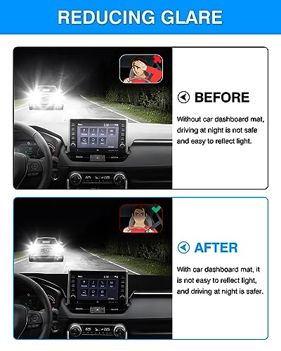 Cartist Dashboard Cover Mat for 2019-2022 2023 2024 2025 Toyota RAV4 Accessories Dash Cover Suede Dash Mat Sunshade Glare UV Rays Protector - size: dash mat for Toyota RAV4 2019-2025