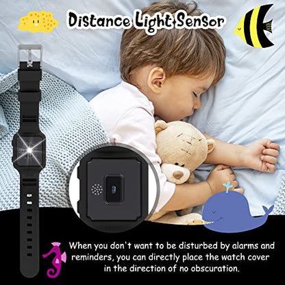 BEN NEVIS Potty Training Watch, Digital Toddler Watch with Countdown/Music/Alarm Clocks/Vibration Reminder and Waterproof, Remind Toddler to Go to The Toilet - color: 11-Black-Ocean