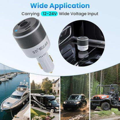 for Starlink Mini Car Adapter,3-in-1 Car Charger for Starlink Mini - size: Adapter Only