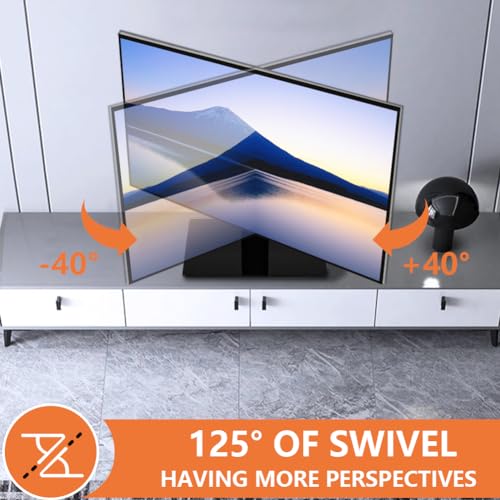 KKTONER Single Computer Monitor Stand Free Standing Desk Vesa Mount for 13 inch to 32 inch Screen Height Adjustable Monitor Mount Swivel Vesa 75*75mm/100*100mm Hold up 77Lbs