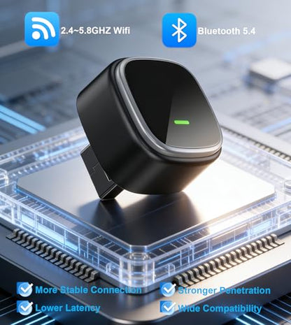 2-in-1 Wireless CarPlay & Android Auto Adapter Mini USB Dongle