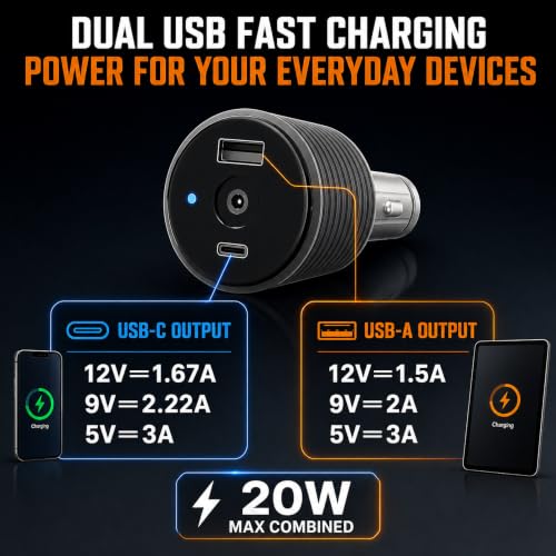 60W Starlink Mini Car Adapter, 24V Step Up Converter, Dual USB & DC Ports
