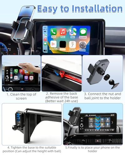 PZK Car Phone Mount for 2021-2024 Chevy Tahoe/Suburban/GMC Yukon/Yukon XL - color: Auto Lock, size: Tahoe/Suburban/GMC Yukon/GMC Yukon XL 2021-2024