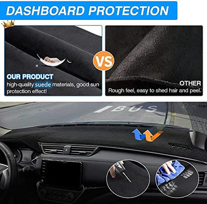 CARTIST Custom Fit for Dash Cover Toyota Tacoma 2005-2015 Dashboard Cover Mat Non-Slip Pad Carpet Sunshield Protector - size: 05-15 Tacoma(Black)